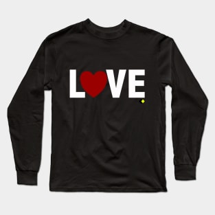 LOVE HEART WHITE H. Long Sleeve T-Shirt